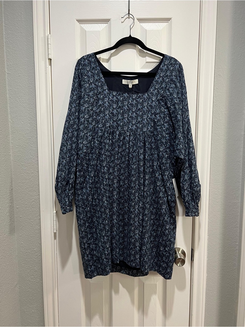 NWT Joie Graphite Blue Printed Mini Dress - Plus Size XL / 1X